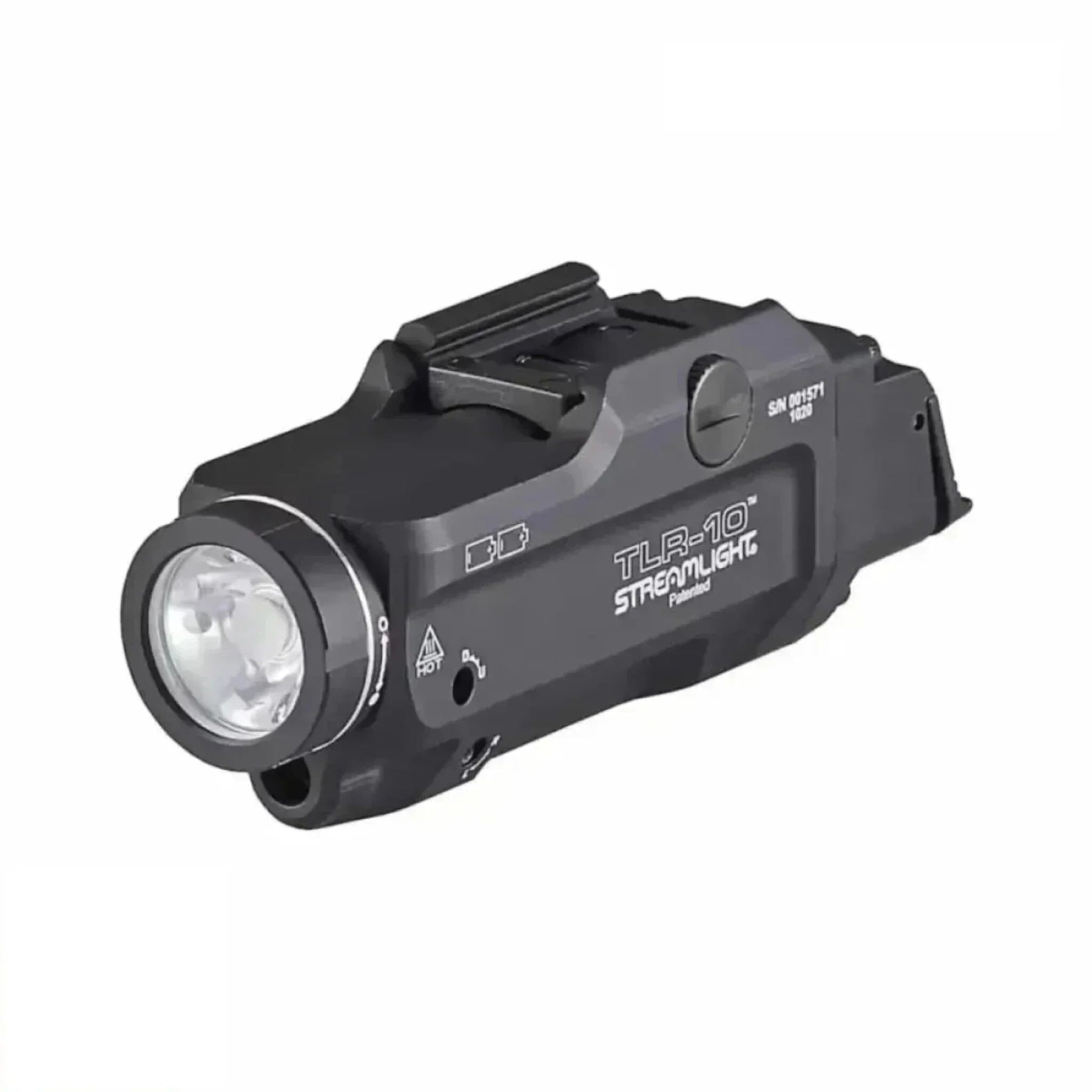 Streamlight TLR-10, part 69470, a 1000 lumen pistol light with a red aiming laser