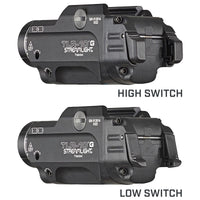 Streamlight TLR-10 G rear switch detail, with safe-off and a user-enabled strobe