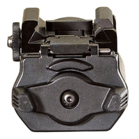 Streamlight TLR-1s weapon light in black showing the ambidextrous paddle switch end