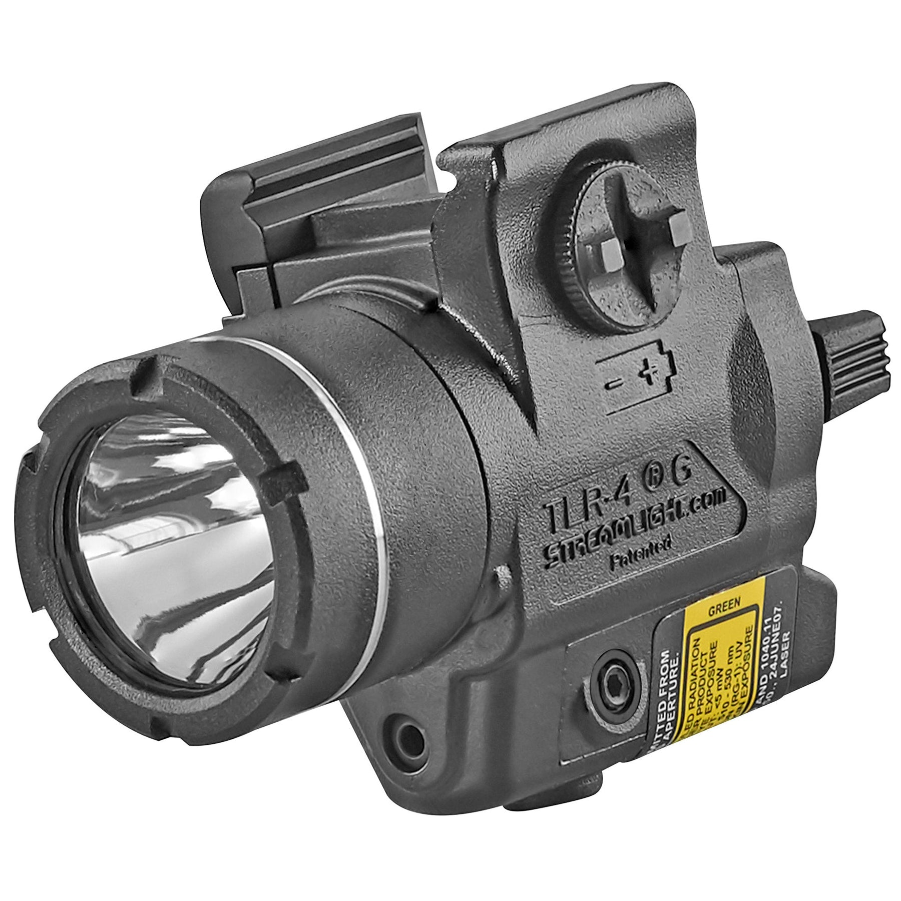 Streamlight TLR-4 G weapon light with green laser rated 170 lumens and 3,200 candela