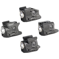 Streamlight TLR-6 HL G weapon light with green laser shown from several angles on a white background