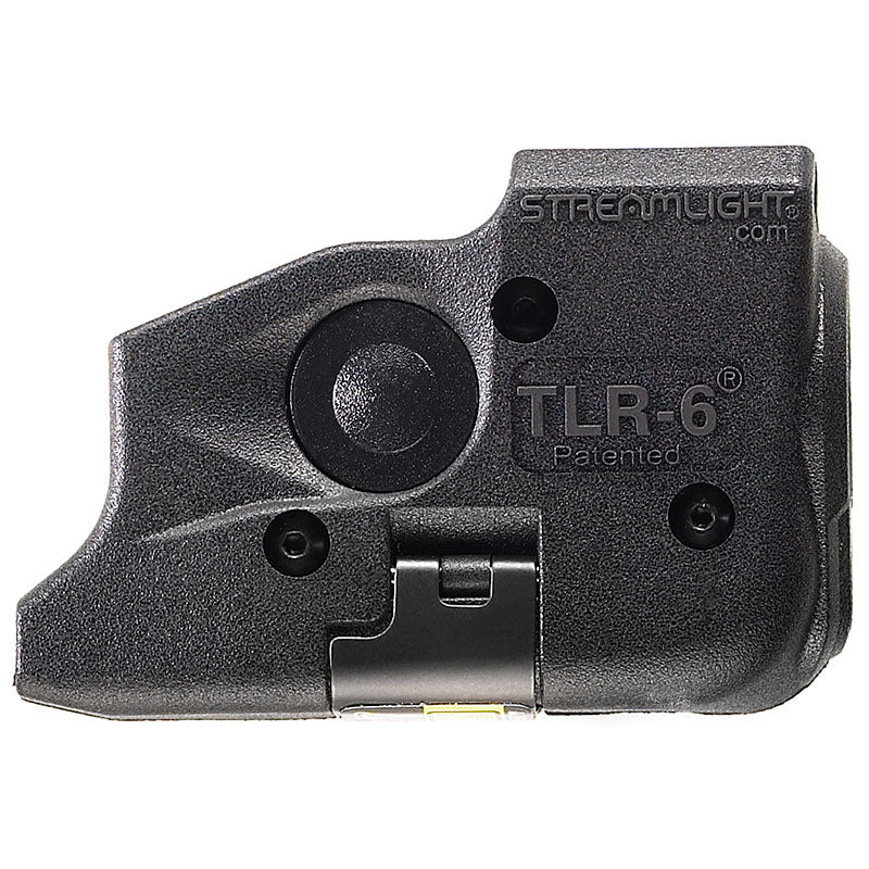 Streamlight TLR-6 light and red laser shown fitted to a Glock-pattern pistol