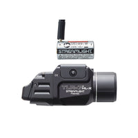 Streamlight TLR-7 HL-X USB in black running an SL-B9 USB-C rechargeable pack or a CR123A cell