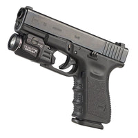 Streamlight TLR-7 X USB in black with the rail clamp visible below the light body