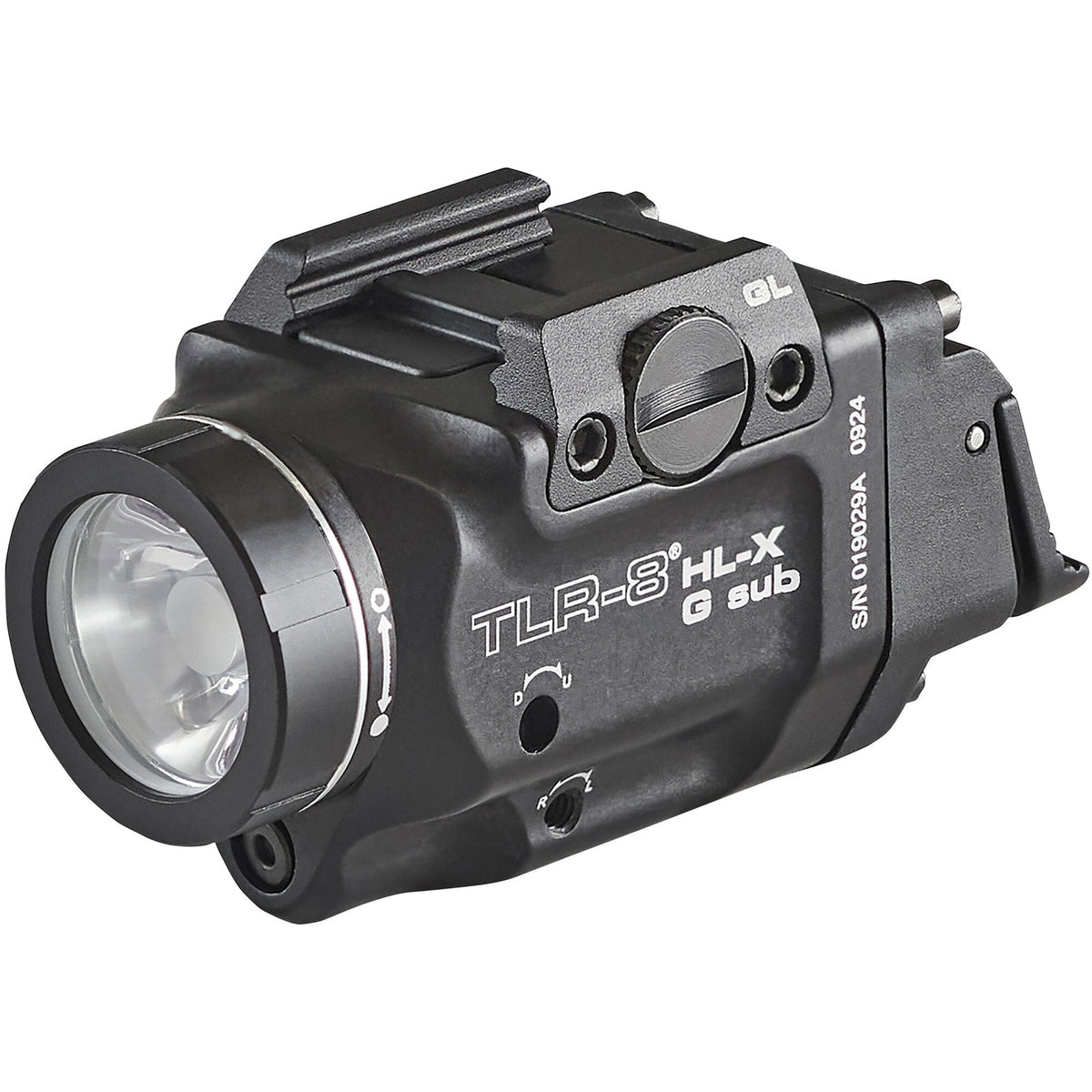 Streamlight TLR-8 HL-X G sub part 69476, a 1000 lumen light with green laser for the Glock 43X and 48