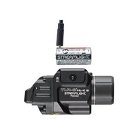 Streamlight TLR-8 HL-X USB showing the red aiming laser aperture beside the white LED
