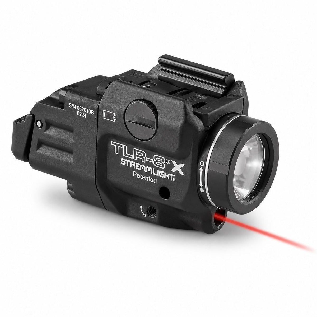 TLR-8 X light and red laser, whose 5,000 candela beam is measured at 141 metres