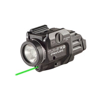 Streamlight TLR-8 X G weapon light with green laser, rated 500 lumens and 5,000 candela