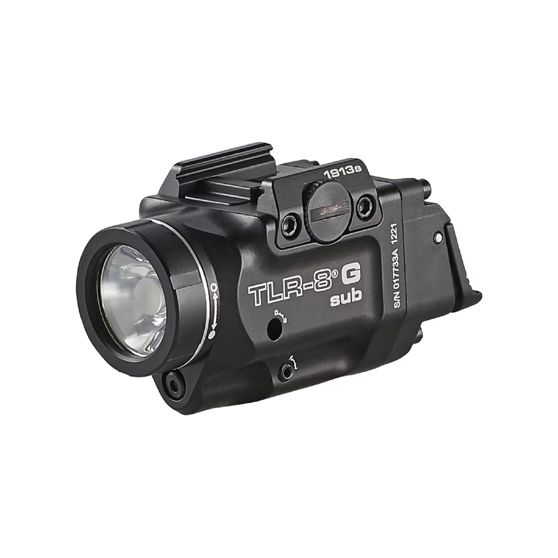 Streamlight TLR-8 X G sub weapon light with green laser for 1913 short rail pistols at 500 lumens