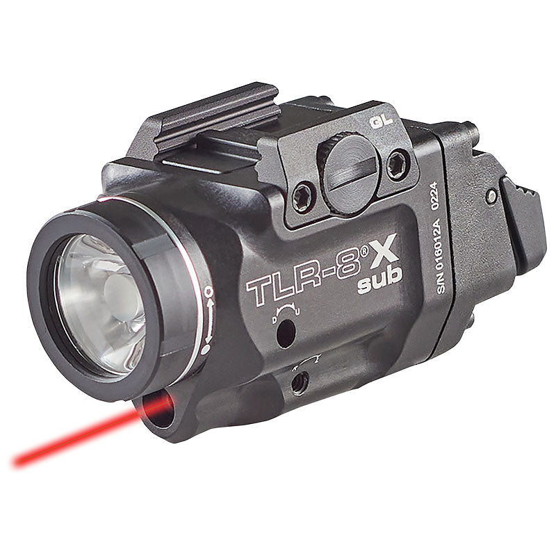 Streamlight TLR-8 X sub for 1913OS rails, showing the compact 2.51in body