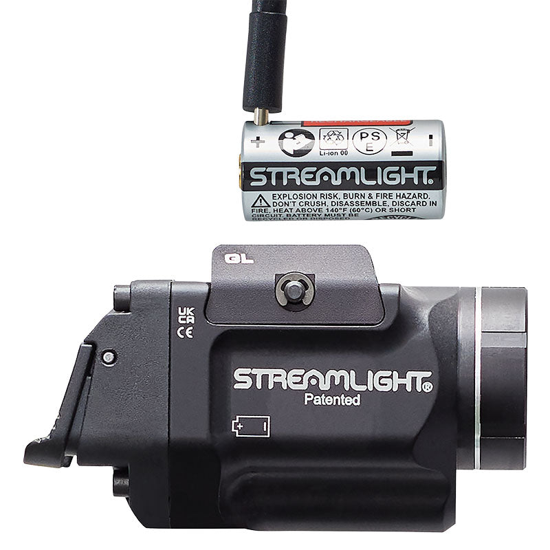 Streamlight TLR-8 X sub for 1913OS rails with its red Class 3R aiming laser aperture