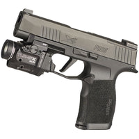 Streamlight TLR-8 X sub with the windage and elevation screws that adjust its red aiming laser