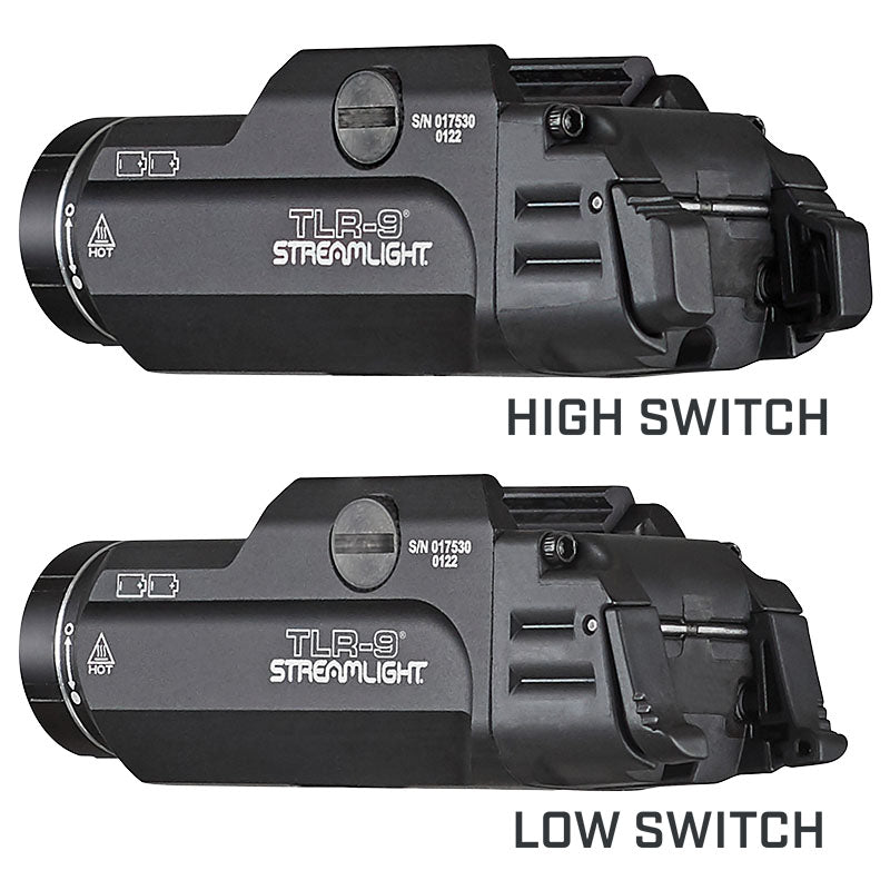 Streamlight TLR-9 with the high rear switch fitted and the low switch supplied