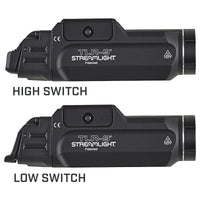 Streamlight TLR-9 in anodised machined aluminium, rated IPX7 for water resistance