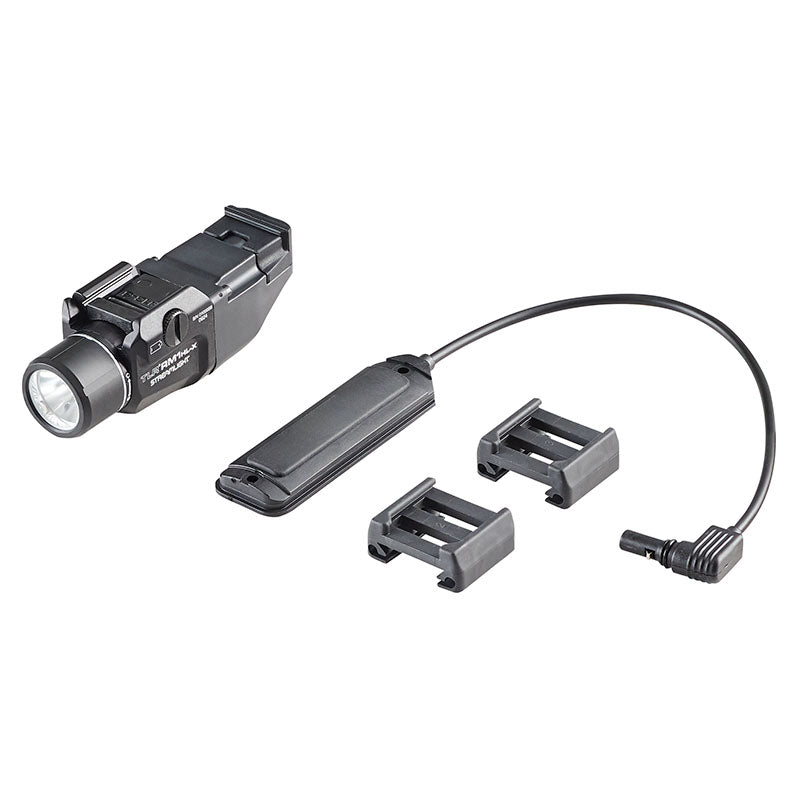 Streamlight TLR RM 1 HL-X USB weapon light body shown from the side with its tail switch