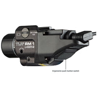 Streamlight TLR RM 1 Laser-G System showing the push-button tail switch that works independently