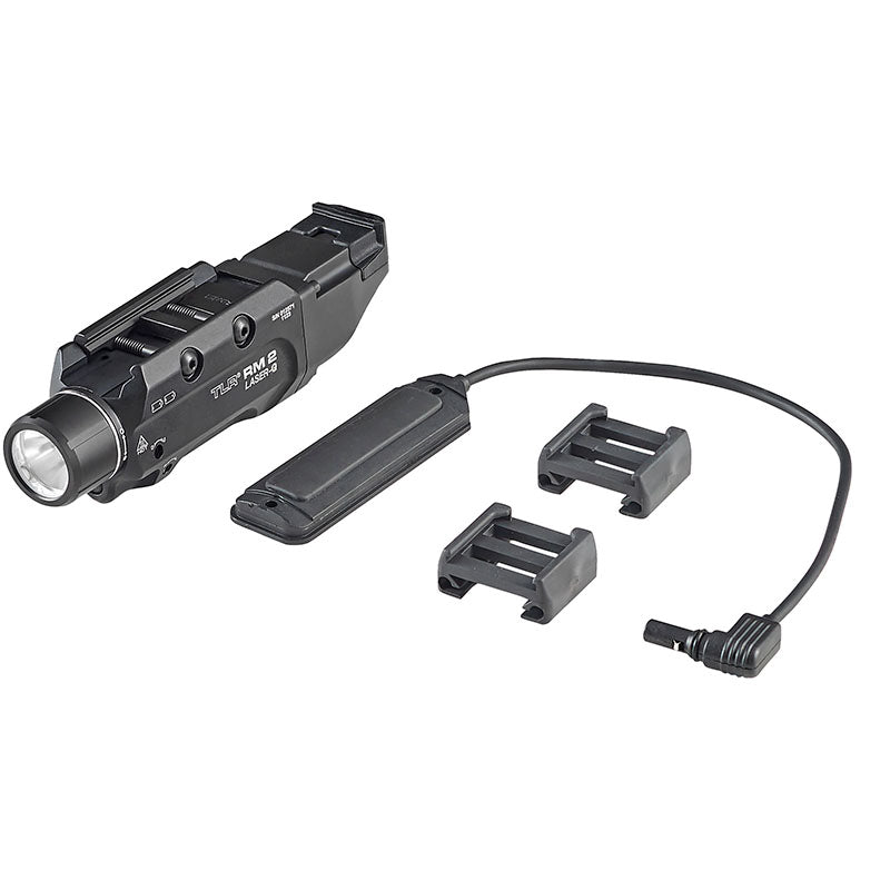 Streamlight TLR RM 2 Laser-G rail light with green laser in black, part number 69453