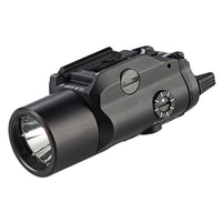 Streamlight TLR-VIR II black weapon light showing the white LED beside the infrared illuminator