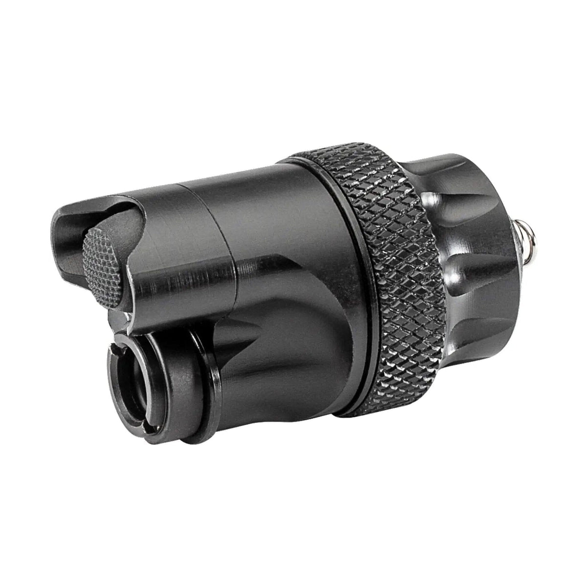 SureFire DS00 Scout Light tailcap switch in black for momentary and constant-on operation