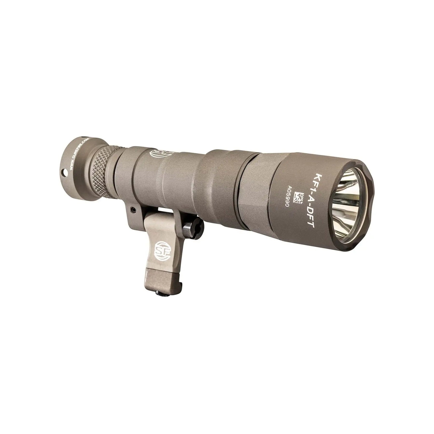 SureFire M340DFT Mini Scout Light Pro Turbo in tan, a dual-fuel light rated at 95,000 candela