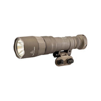 M340DFT-TN-PRO in tan with its low-profile Picatinny and M-LOK mount and ZE68 tailcap