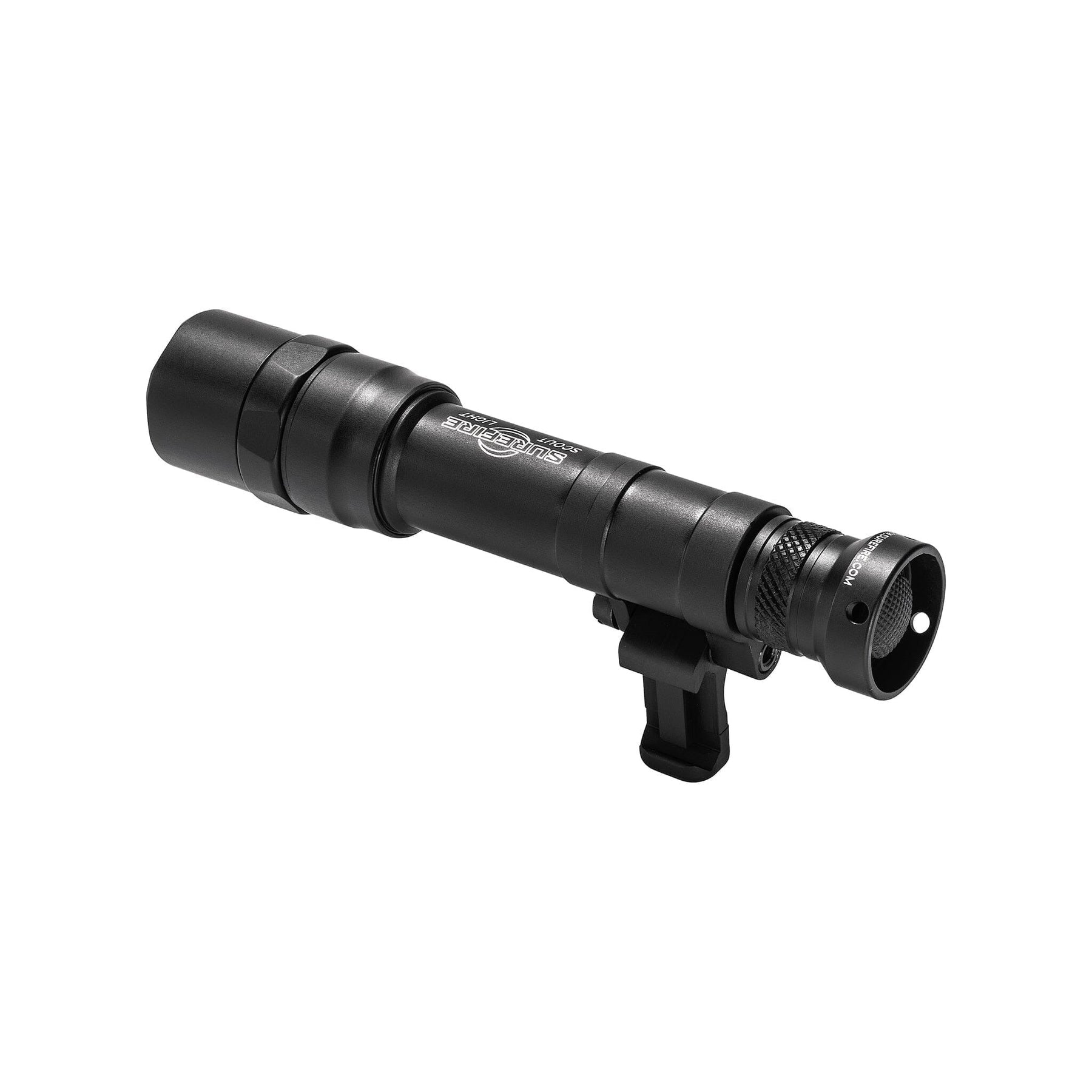 SureFire M640DF Scout Light Pro in black, its aerospace aluminium body shown in a catalogue image