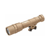 SureFire M640DF Scout Light Pro in tan, rated 1500 lumens on the SF18650 rechargeable cell