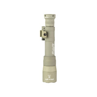 SureFire M640DFT Scout Light Pro Turbo in Tan on its low-profile M-LOK and Picatinny mount