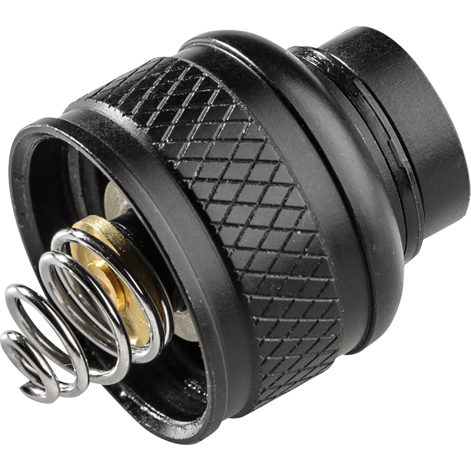 SureFire UE-BK Scout Light rear cap in black, a socketed remote-only tailcap, part number UE-BK