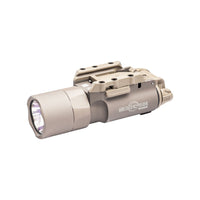 SureFire X300T-A Turbo weapon light in tan, focusing 650 lumens into 66,000 candela