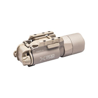SureFire X300T-A Turbo weapon light in tan with its ambidextrous toggle switching