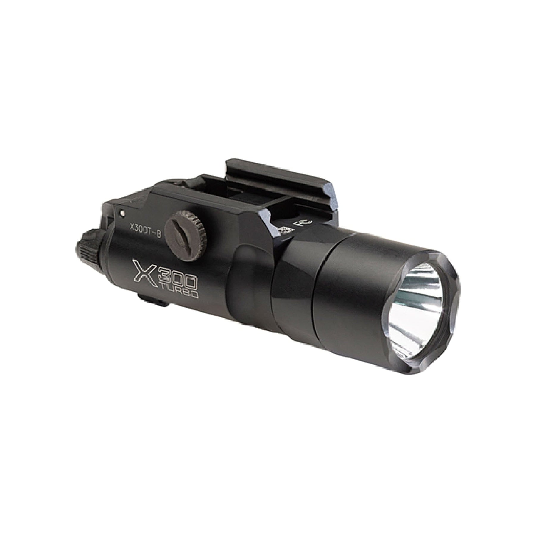 SureFire X300T-B Turbo with the T-slot thumbscrew clamp for Universal and Picatinny rails