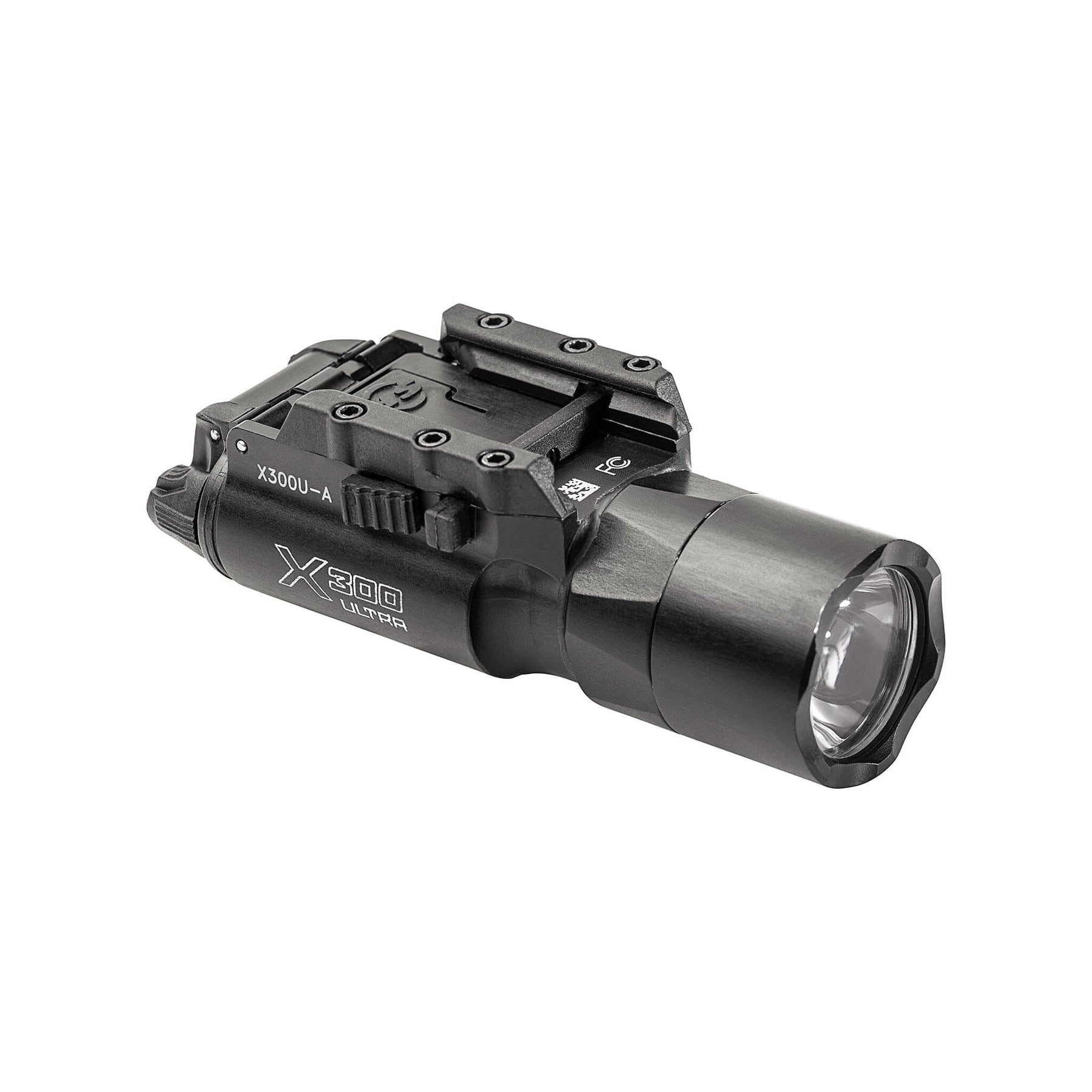 X300U-A Ultra weapon light with the battery compartment that takes two CR123A lithium cells