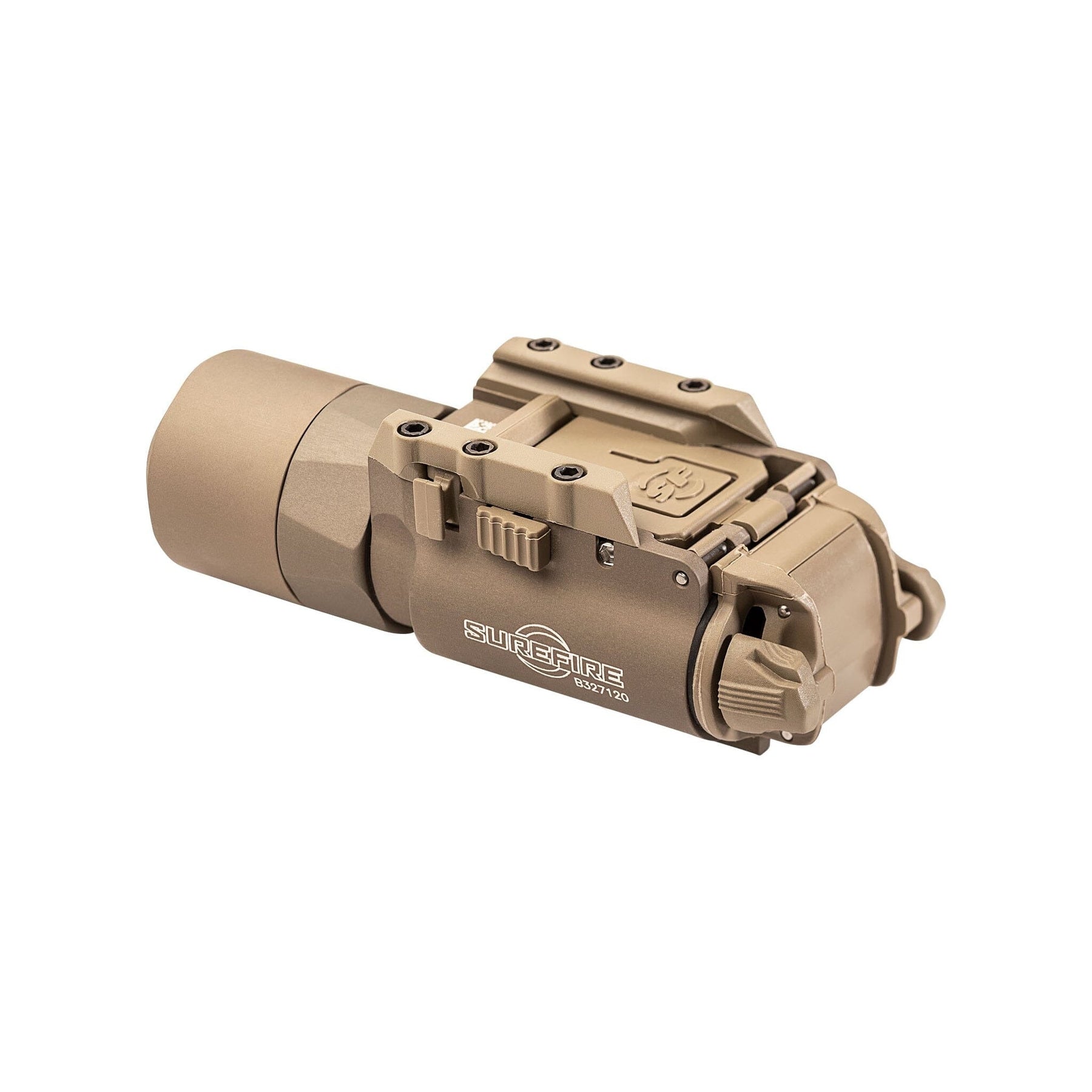 SureFire X300U-A Ultra in tan with the TIR lens that shapes its 11,300 candela beam