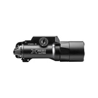 SureFire X300U-B Ultra in black, showing the T-slot thumbscrew clamp for Picatinny rails