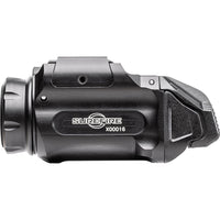 SureFire XC3-A black handgun light showing the front-loading SF123A battery compartment and rail clamp