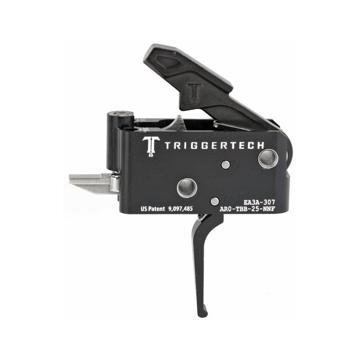 TriggerTech Adaptable Two-Stage Trigger - AR-15 - Flat 2.5-5 lb - PVD Black, AR0-TBB-25-NNF