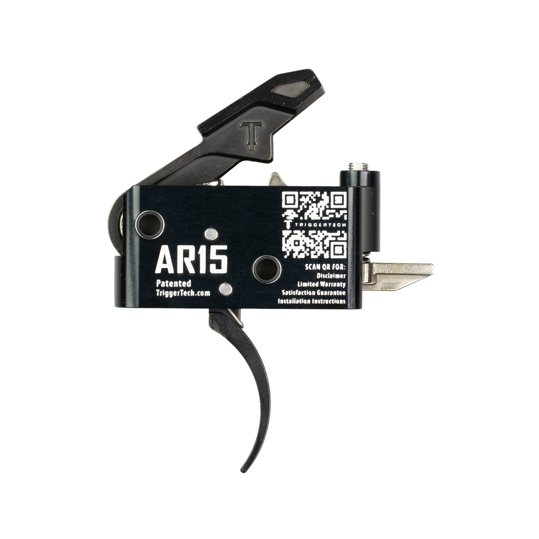 TriggerTech AR-15 Adaptable Pro Curved Single-Stage Trigger - 2.5–5.0 lb - Black Trigger TriggerTech 