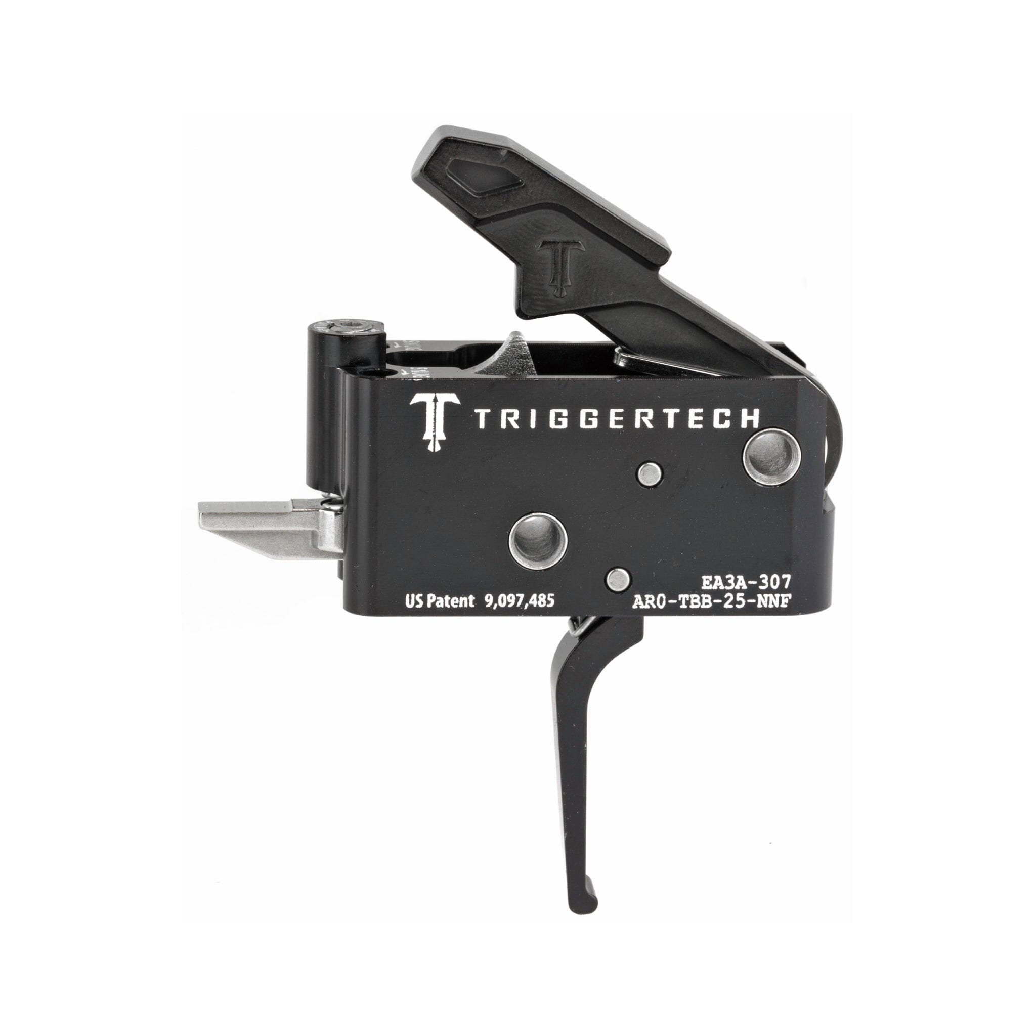 TriggerTech AR-15 Adaptable Two-Stage Flat Trigger - Adjustable 2.5-5.0 lb - PVD Black Trigger TriggerTech 