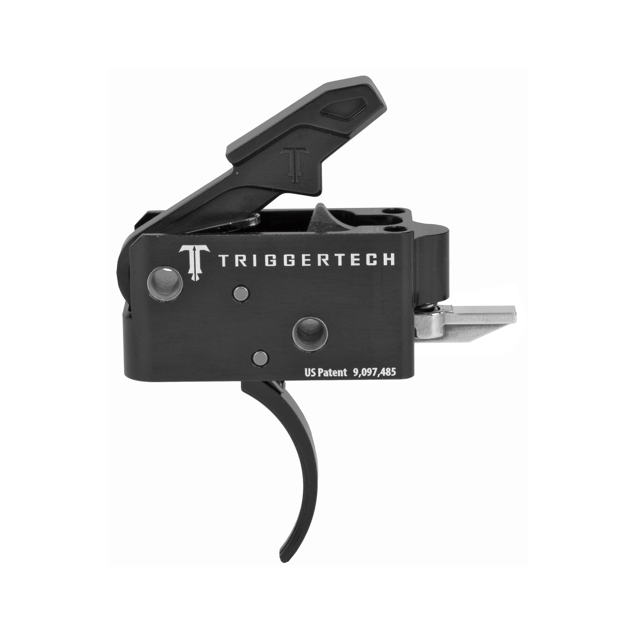 TriggerTech AR-15 Competitive Two-Stage Curved Trigger - Fixed 3.5 lb - PVD Black Trigger TriggerTech 