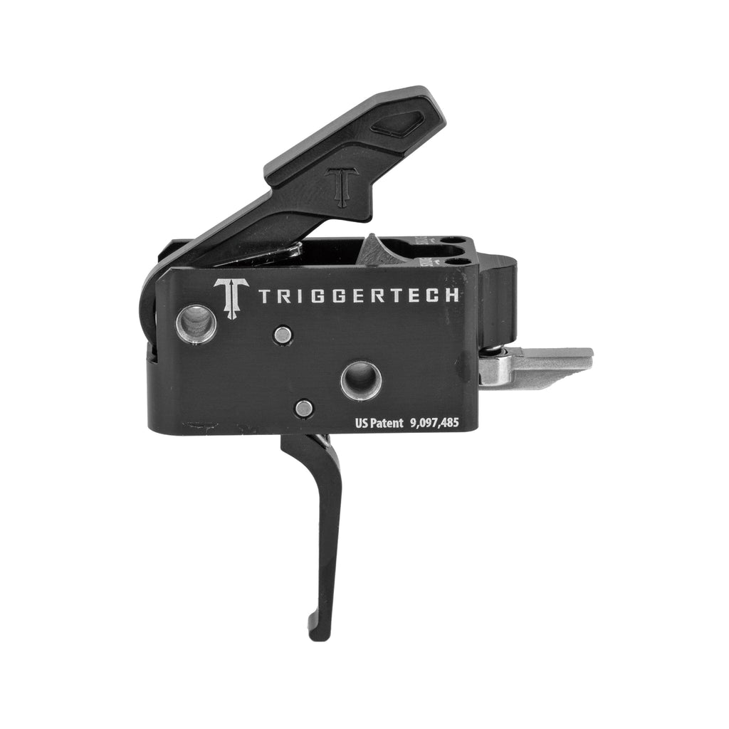 TriggerTech AR-15 Competitive Two-Stage Flat Trigger - Fixed 3.5 lb - PVD Black Trigger TriggerTech 