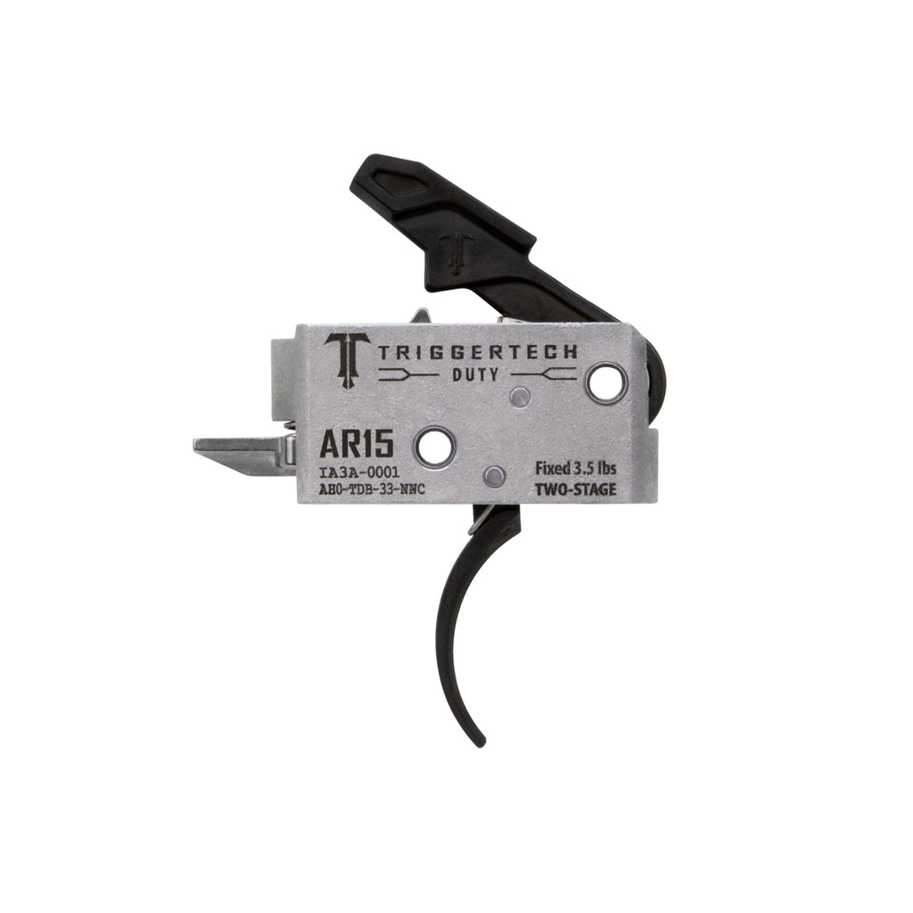 TriggerTech AR-15 Duty Two-Stage Trigger - Curved - Black Trigger TriggerTech 