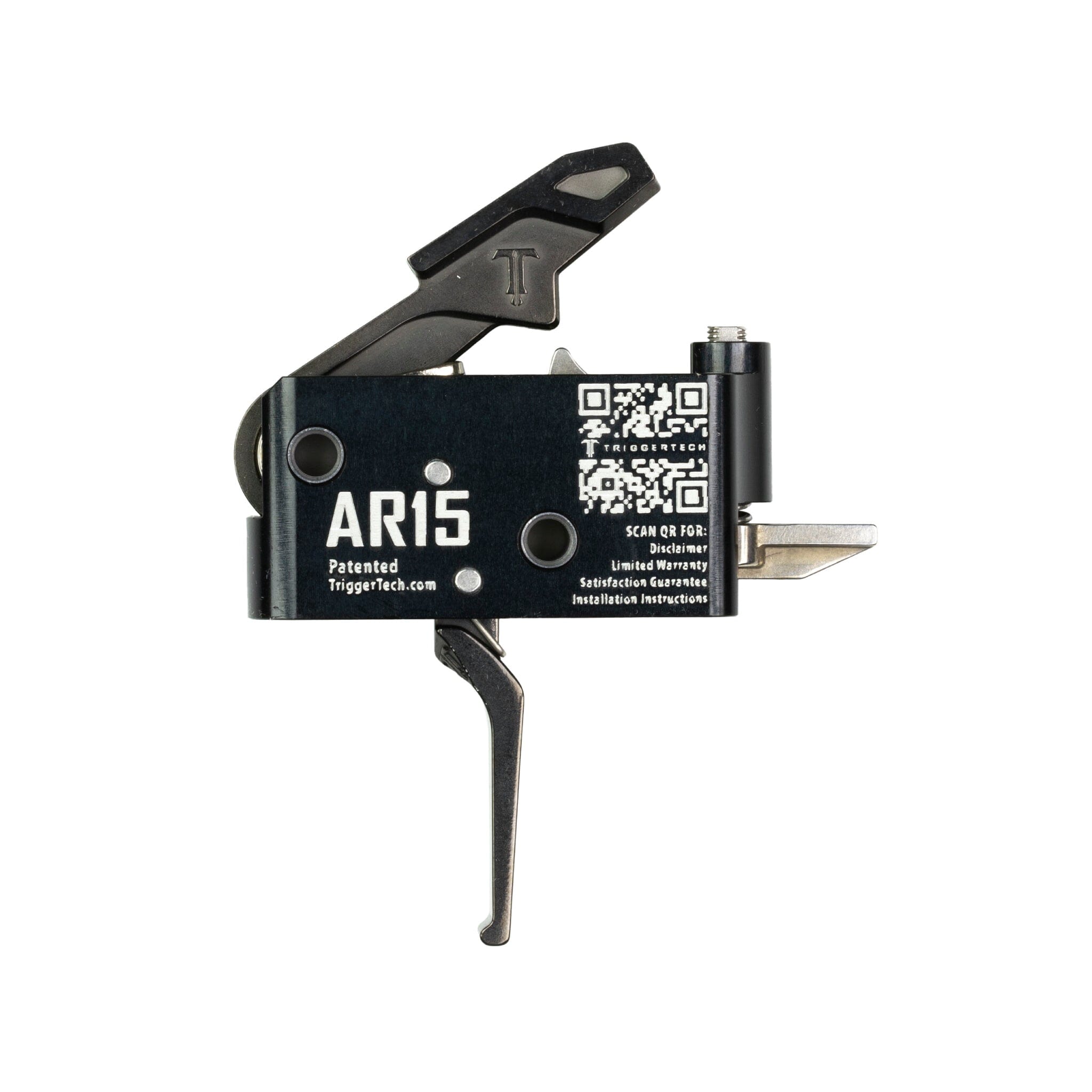 TriggerTech AR-15 Single-Stage Adaptable Flat Trigger - Flat - 2.5–5.0 lb - Black Trigger TriggerTech 