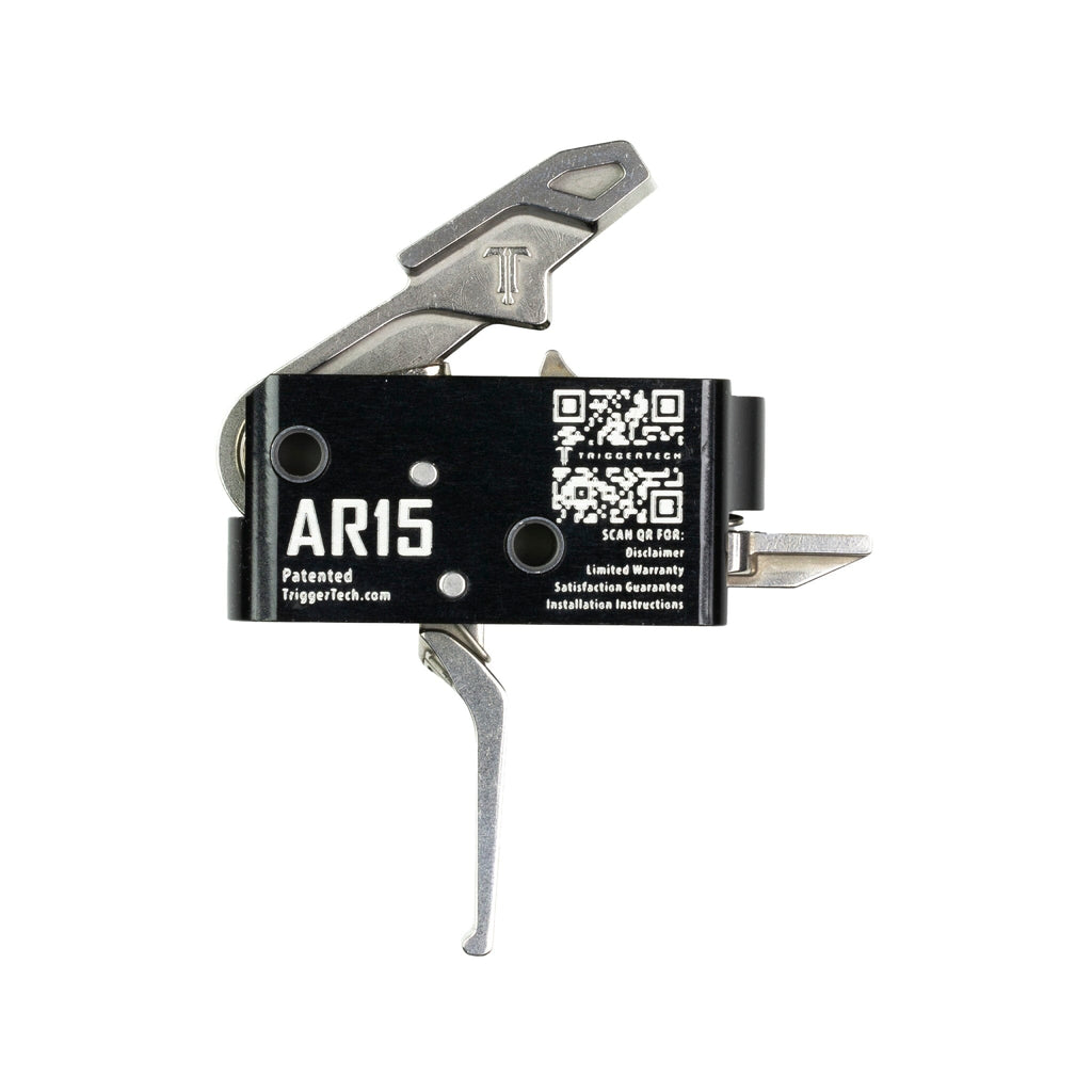 TriggerTech AR-15 Single-Stage Competitive Flat Trigger - Fixed 3.0 lb - Stainless Trigger TriggerTech 
