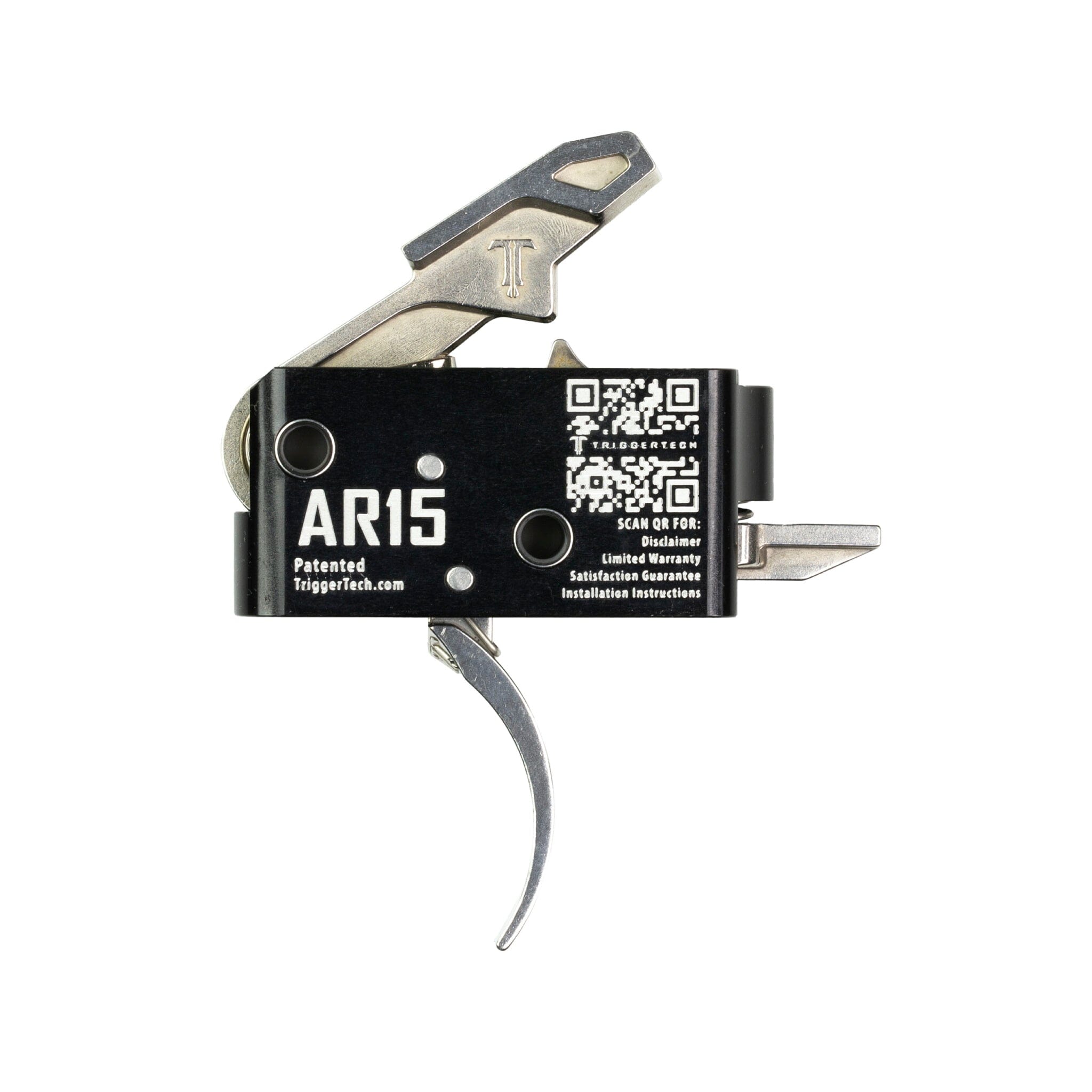 TriggerTech AR-15 Single-Stage Competitive Pro Curved Trigger - Fixed 3.0 lb - Stainless Trigger TriggerTech 