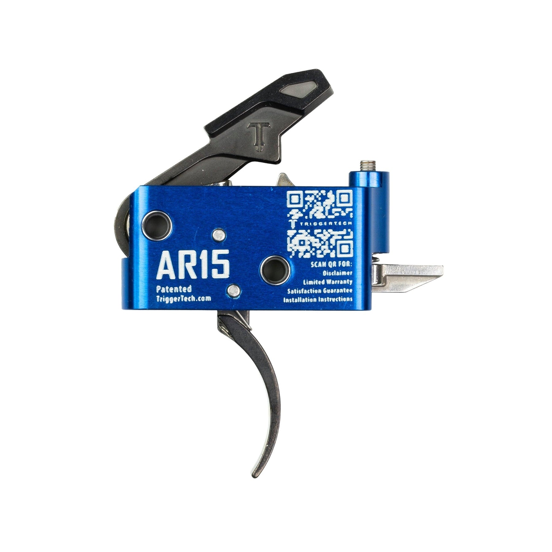 TriggerTech Diamond Pro Single-Stage Trigger - AR-15 - Curved 1.5-4 lb - Blue/Black, view 2 of 2