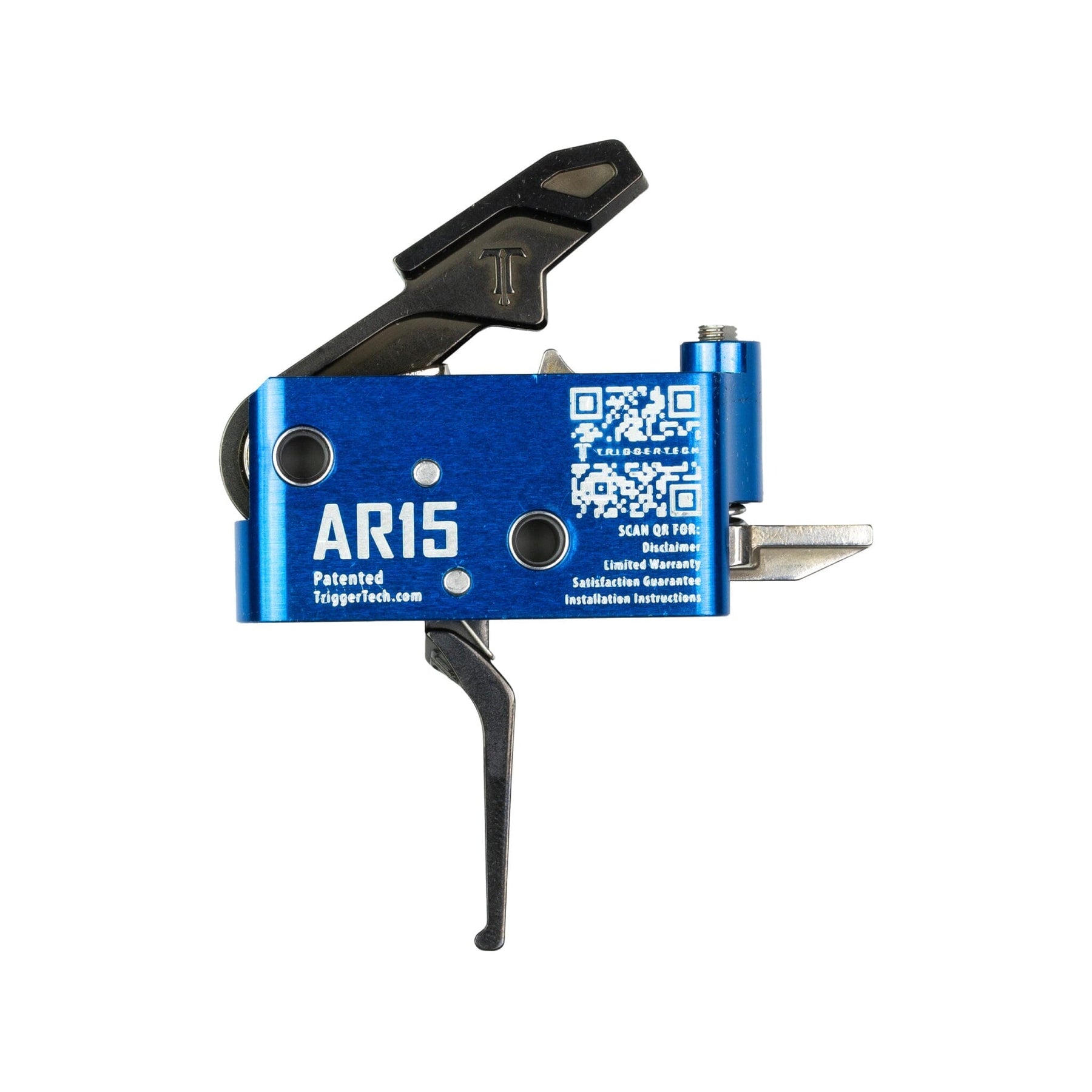 TriggerTech Diamond Single-Stage Trigger - AR-15 - Flat 1.5-4 lb - Blue/Black, view 2 of 2