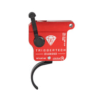 TriggerTech Diamond Single-Stage Trigger - Remington 700 - Pro Curved - Black/Red, R70-SRB-02-TNC