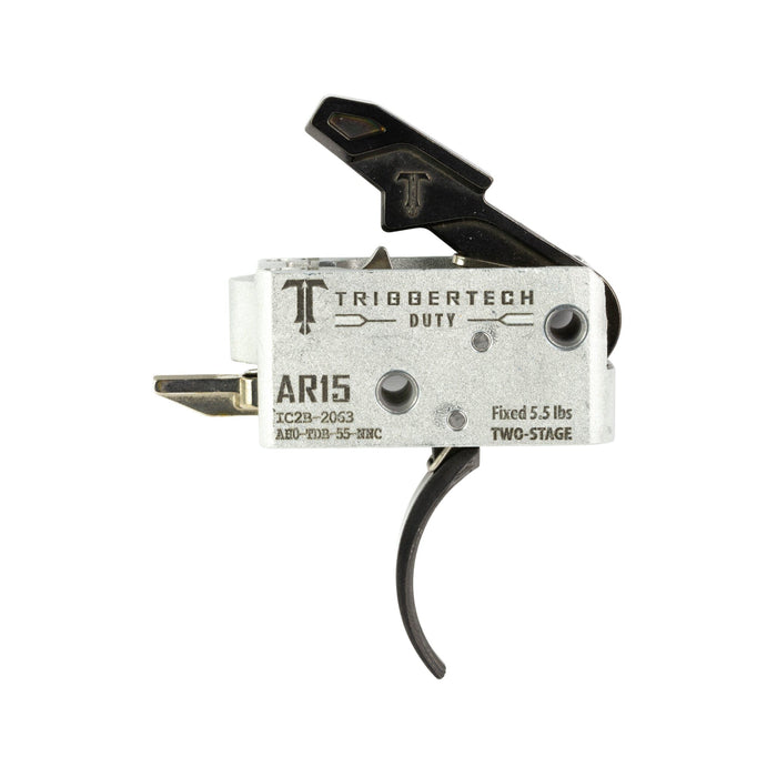 TriggerTech Duty Mil-Spec Two-Stage Trigger - AR-15 - Curved - Black, AH0-TDB-55-NNC