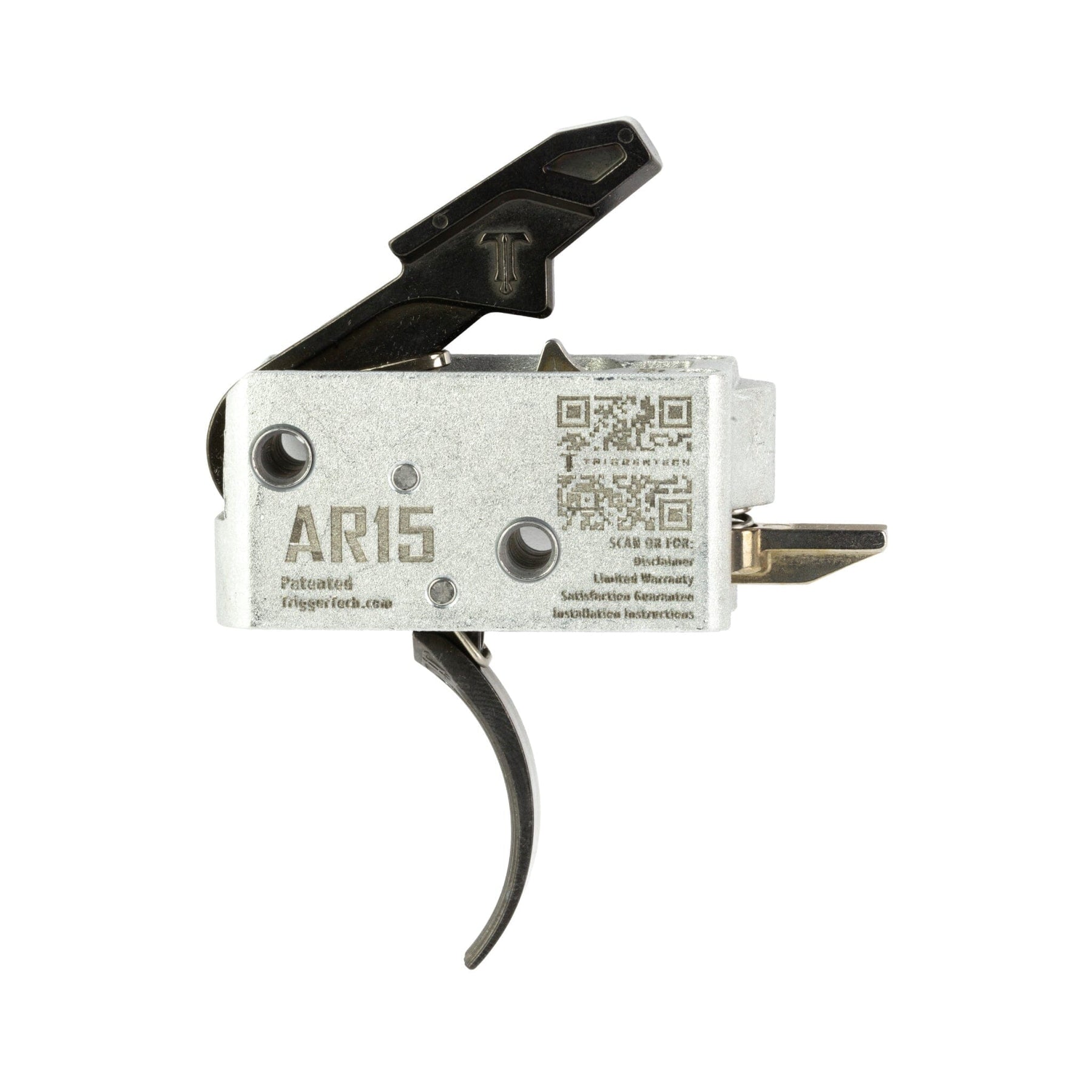 TriggerTech Duty Mil-Spec Two-Stage Trigger - AR-15 - Curved - Black, view 2 of 2